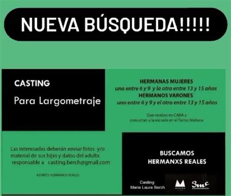 argentinas castings|casting en argentina 2022.